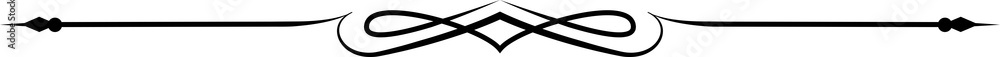 Poster border line underline, chapter divider separator