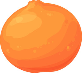 Mandarin citrus fruit isolated cartoon clementine