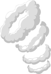 Bomb fire burst, explosion, gas power cloud smoke