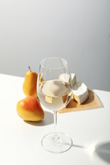 Concept of tasty and delicious alcohol drink, wine