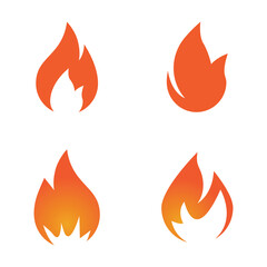 Fire flame Logo vector, Oil, gas and energy logo concept