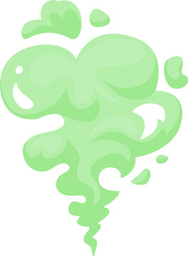 Vapor sprayer trail, aroma gas puff, smoke cloud