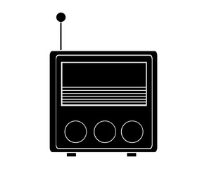 vintage radio silhouette