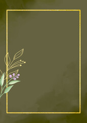 Elegant floral background for wedding invitation card or engagement invitation