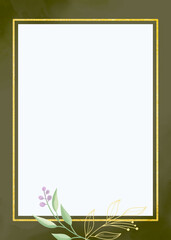 Elegant floral background for wedding invitation card or engagement invitation