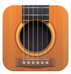 Obraz premium Guitar music app interface icon