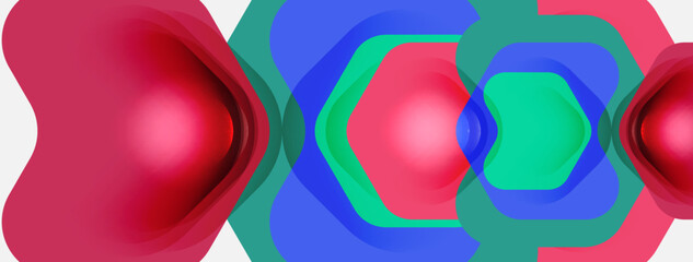 Color arrow shapes on white backdrop. Minimal geometric abstract background. Vector illustration for wallpaper banner background or landing page