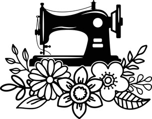 Sewing Machine Silhouette