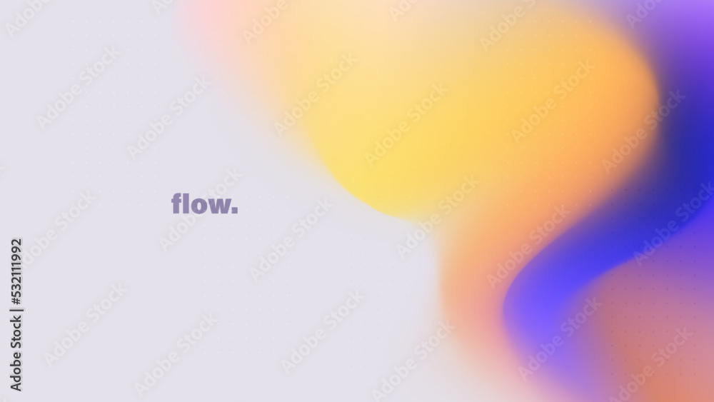 Sticker abstract mesh gradient background with bright warm colors