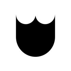 Obraz premium Graphic flat shield icon for your design and website