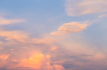 Evening sky background, twilight time sky