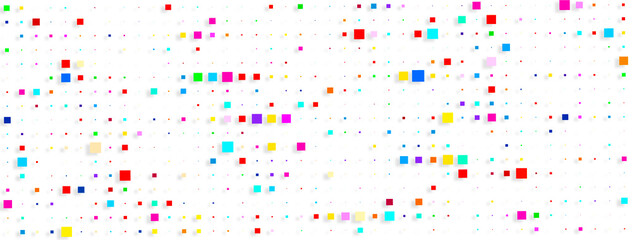 background with colorful squares
