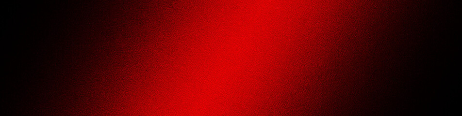 Modern abstract black red background with space for design. Dark with a light spot, line. Glowing, shiny.  Color gradient. Banner. Wide. Long. Panoramic. Luxury.