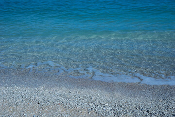 waves on the sand