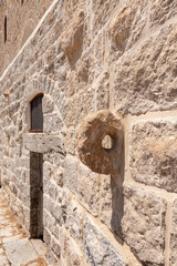 The Muslim shrine - the complex of the grave of the prophet Moses in the old Muslim cemetery, near Jerusalem, in Israel