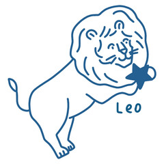 獅子座のイラスト