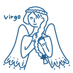 乙女座のイラスト