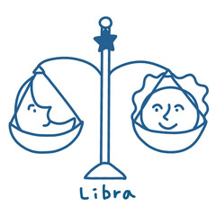 天秤座のイラスト