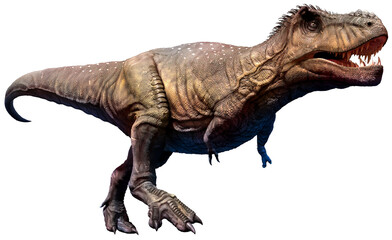 Tyrannosaurus rex from the Cretaceous era 3D illustration	