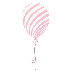  Pastel Blue and Pink Balloon.