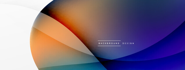 Abstract background. Fluid gradient color wave template for wallpaper, banner, background or landing