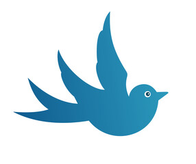 the Symbol of the Flying blue bird. 