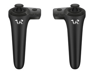 virtual reality glasses controller vr vector illustration © kontur-vid