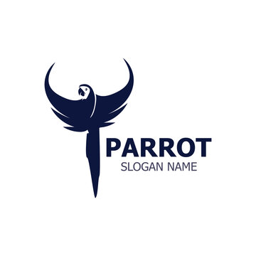 Parrot Logo Design, Themes Animal Creative Template Vector