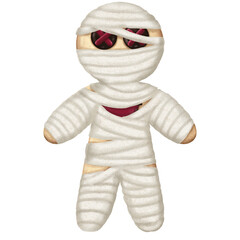 Halloween mummy cookie, Halloween gingerbread cookie 