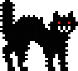 Fototapeta na wymiar Halloween pixel art. Isolated vector illustration. 8-bit sprite.