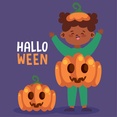halloween lettering card