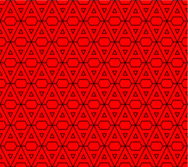 Red A alphabet letter repeating pattern background vector. Thin diagonal lines pattern seamless background.