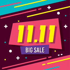 11 11, big sale lettering
