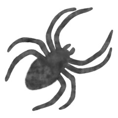 watercolor halloween spider