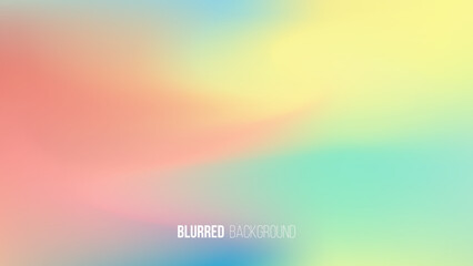 Blurred background with light vibrant color gradient for your creative graphic design. Vector illustration.
