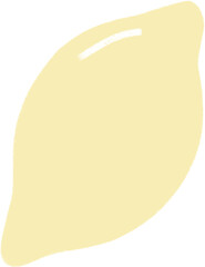 Lemon illustration. Isolated image of citrus fruit.