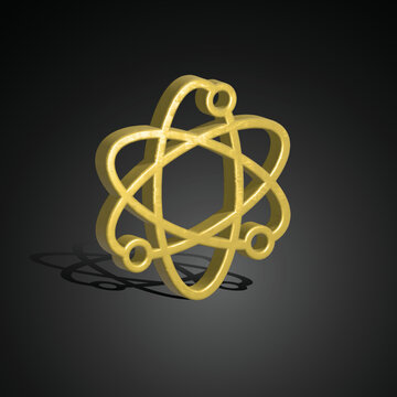 Science icon 3D illustration, 3d render, Science icon with isolate background.