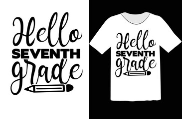 Hello seventh grade svg design