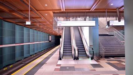 Fototapeta premium Metro station interior