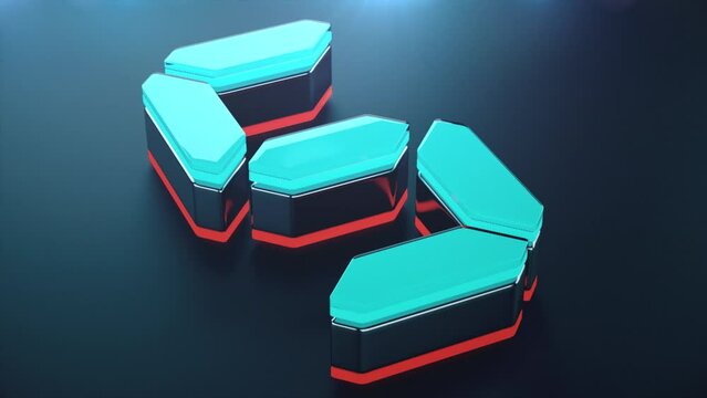 Digital 3d Countdown 10 second Baclground