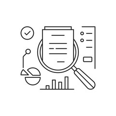 insight or assesment icon like kpi metric