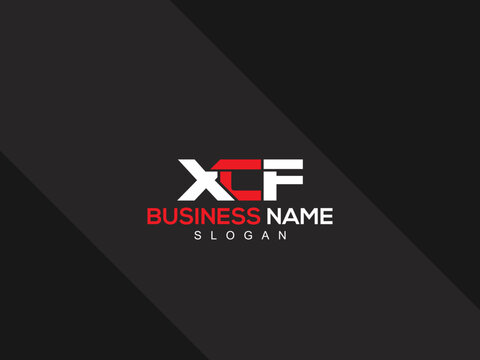 Creative Three Letter XCF Logo Icon, Unique XC Letter Logo Design For Your Business