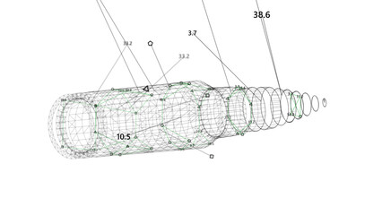 Bullet wireframe Detection. HUD Bullet Scanning