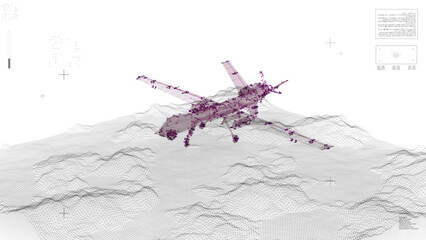 Military Drone Reveal HUD Scanning