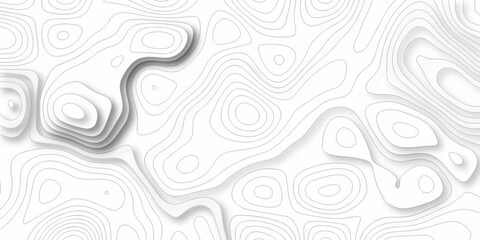 Topographic map background. silver line topography maount map contour background, geographic grid. Abstract vector illustration.