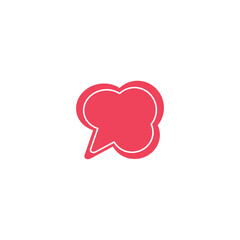 Bubble chat blobs icon design illustration