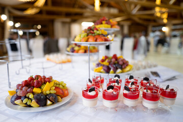 delicious sweet dessert candy bar on celebration