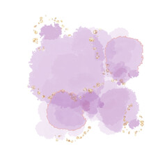 Watercolor ink splash 