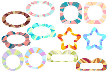 ランダムモザイクのフレームセット２