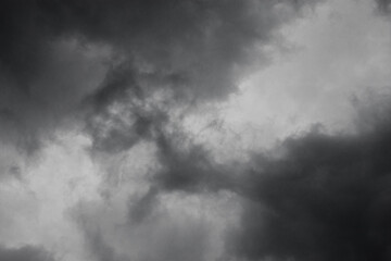 Dark storm clouds in the sky - obrazy, fototapety, plakaty